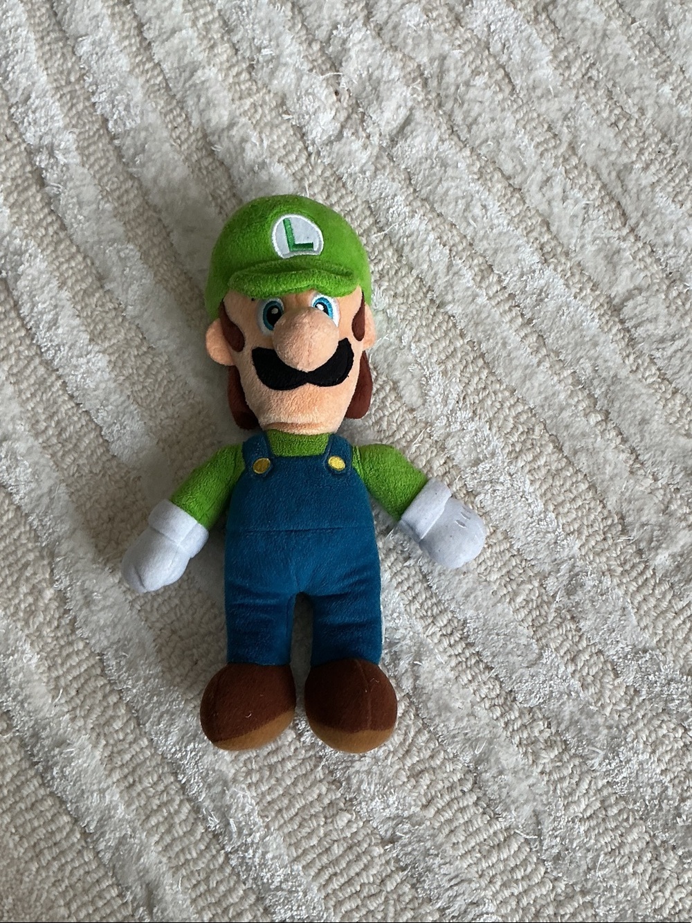 Luigi-style Green & Blue Plush Toy - Kids Stuffed Character